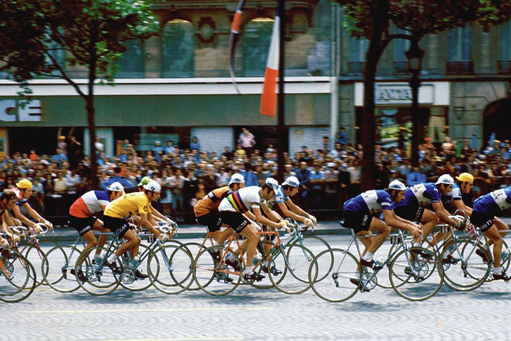 Tour de France Eddy Merckx Zoetemelk Thevenet 1977 SPORTSCASTER CARD 09-01A 