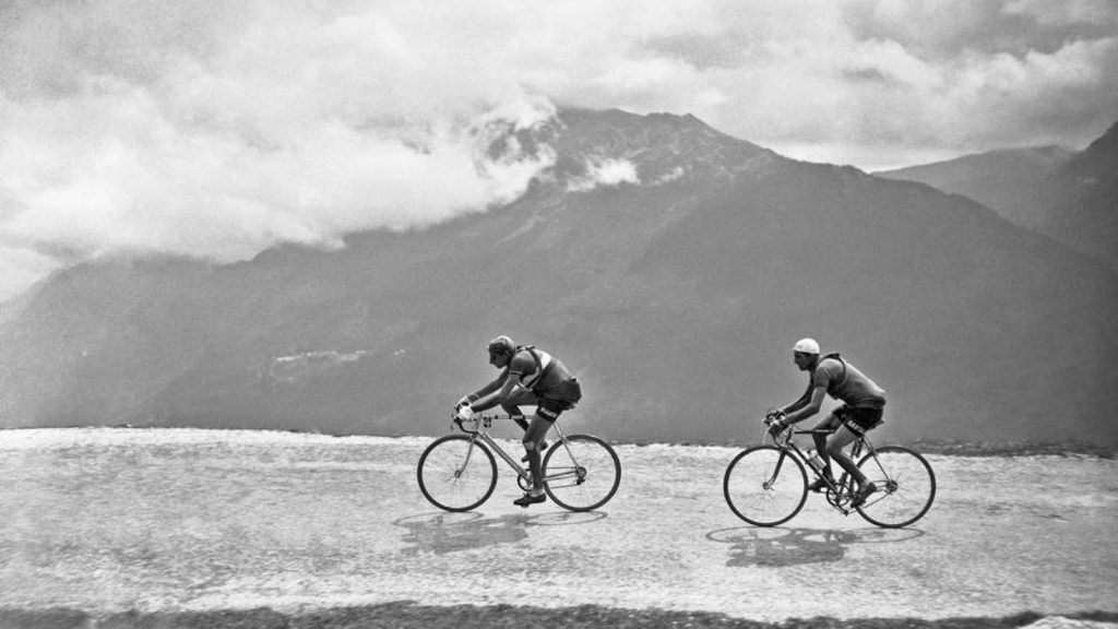Fausto Coppi and Gino Bartali at the Tour de France 1949