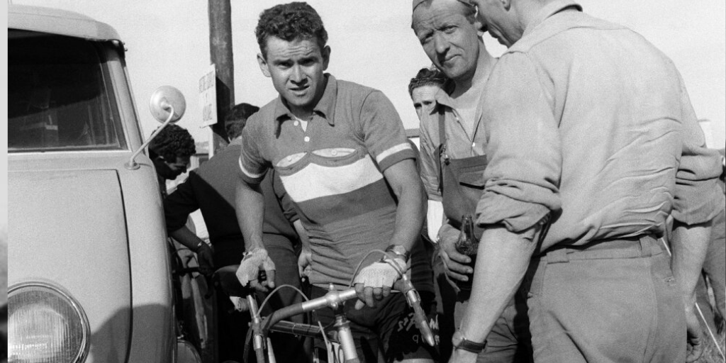 Roger Walkowiak, the winner of Tour de France 1956