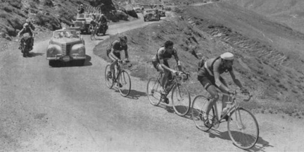 Tour de France 1951 Tourmalet Fausto Coppi Hugo Koblet,