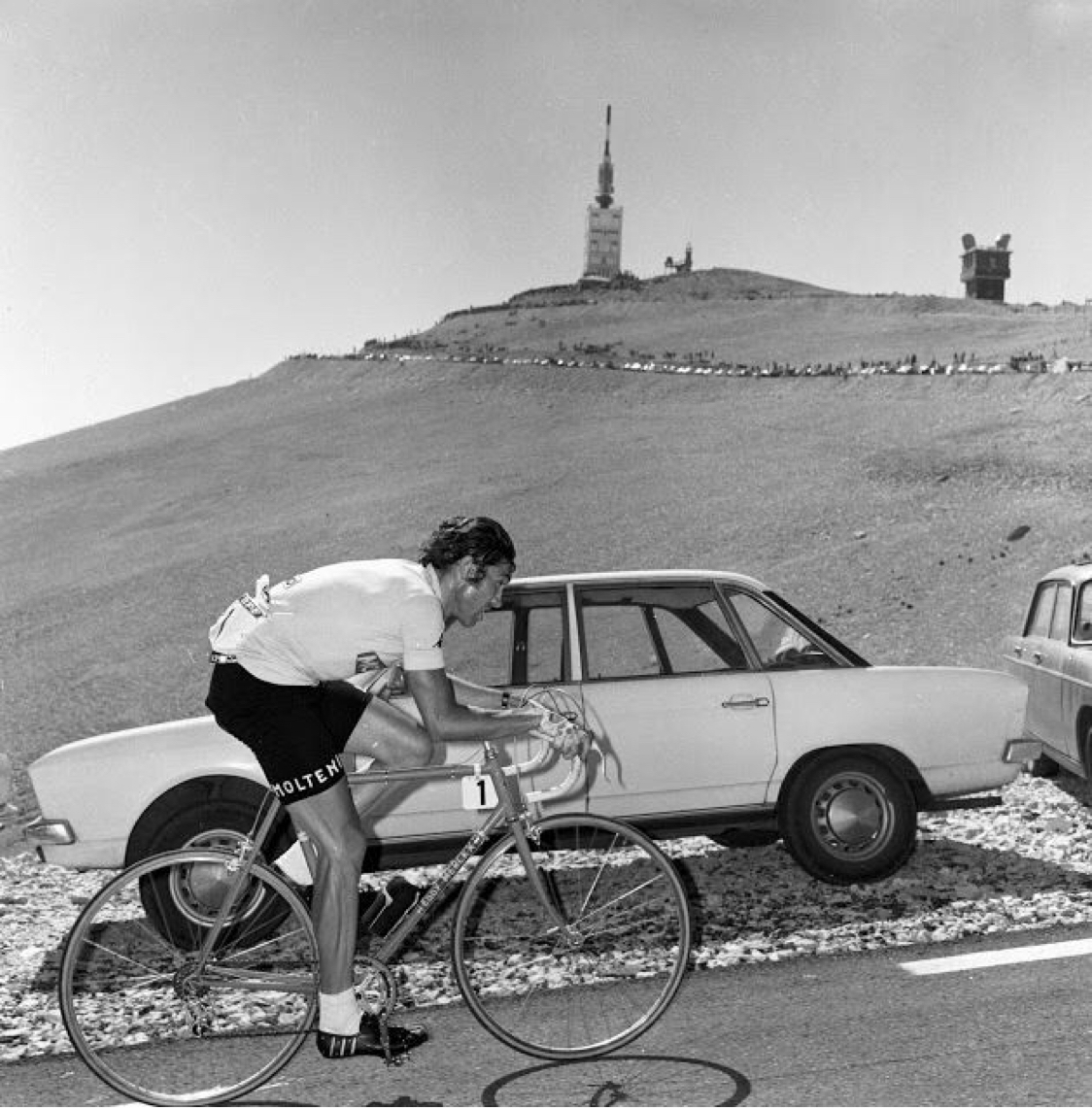 Eddy Merckx on the Mont Ventoux Tour de France 1970