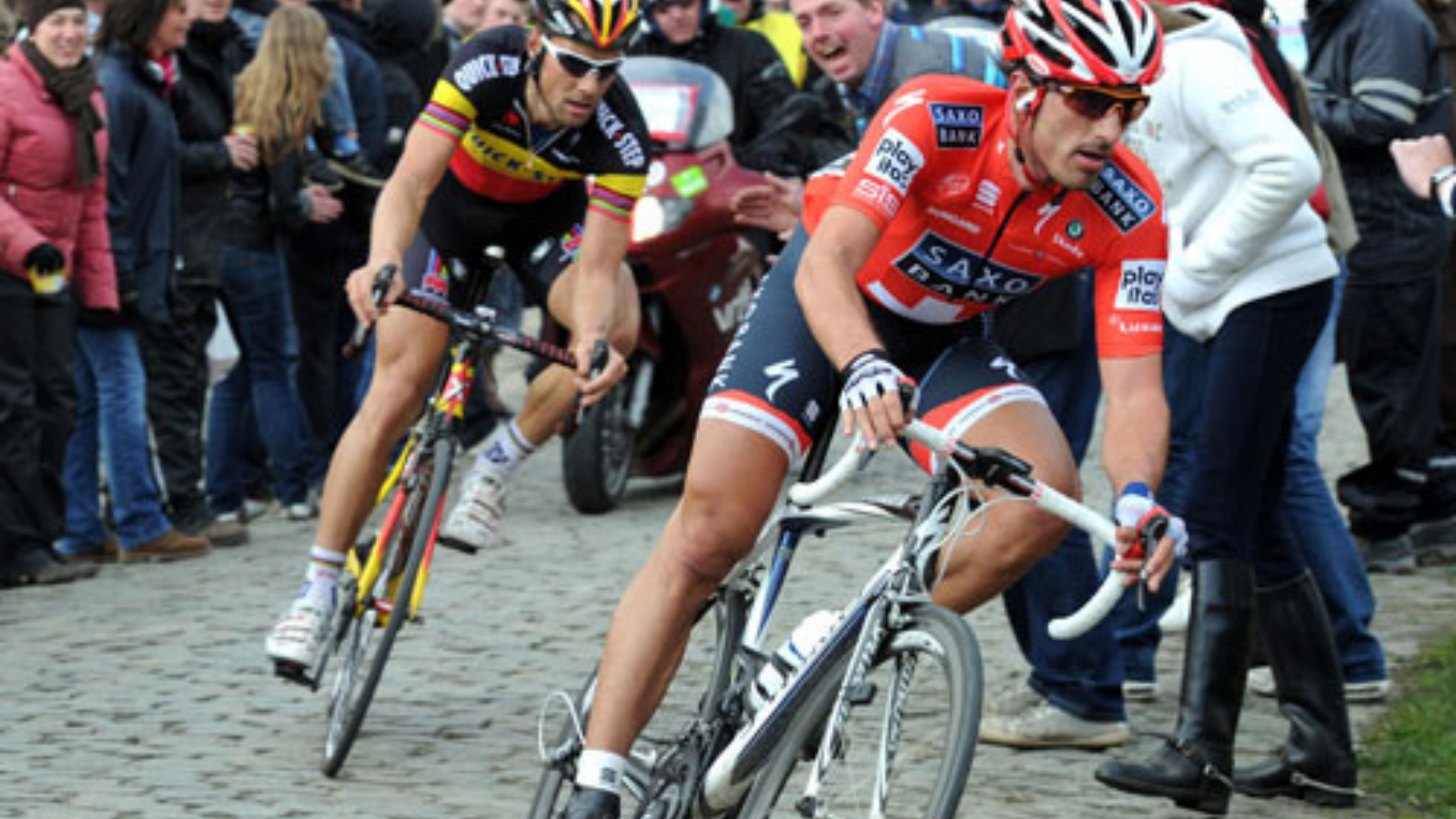 Fabian Cancellara and Tom Boonen at Ronde van Vlaanderen Tour of Flanders