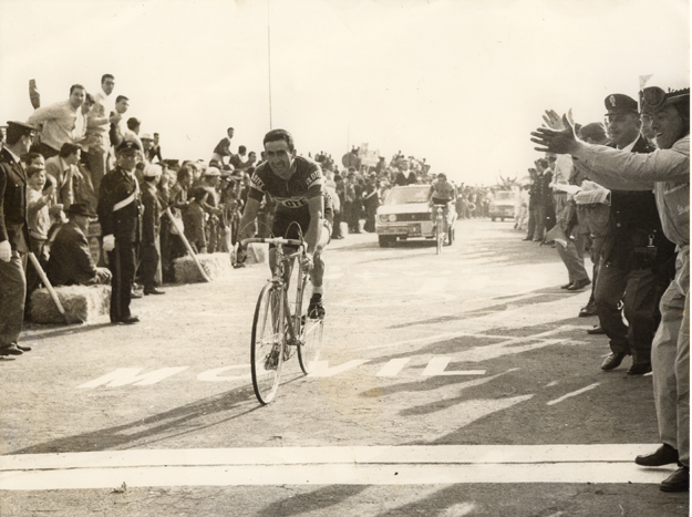 Franco Bitossi wins the stage up to Mont Etna at the Giro d'Italia 1967