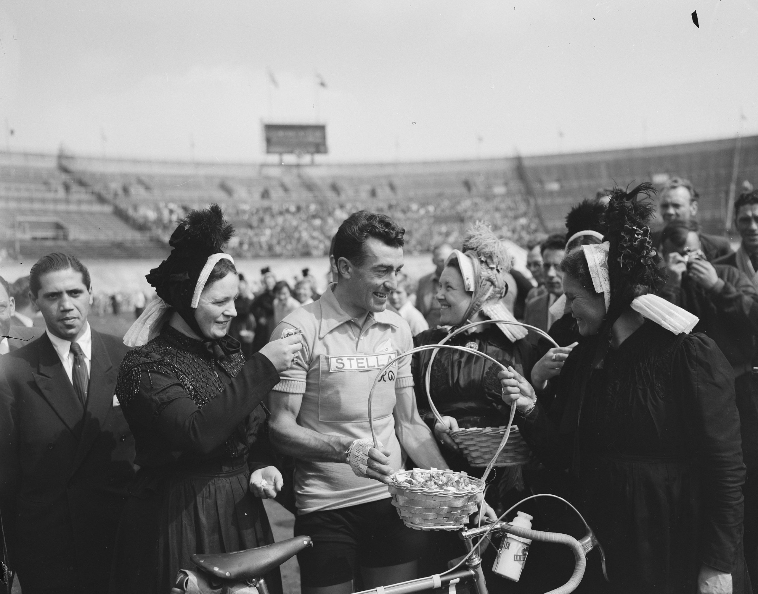 Louisob Bobet in Amsterdam (Tour de France 1954) 