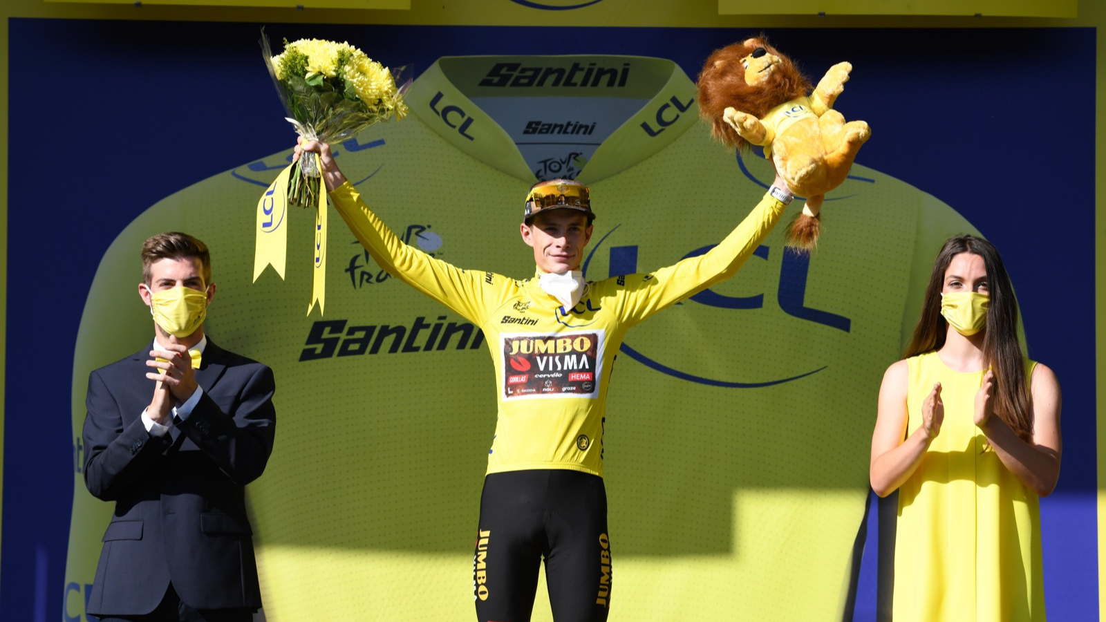 Danish cyclist Jonas Vingegaard wears the yellow jersey since the 11th stage of Tour de France 2022