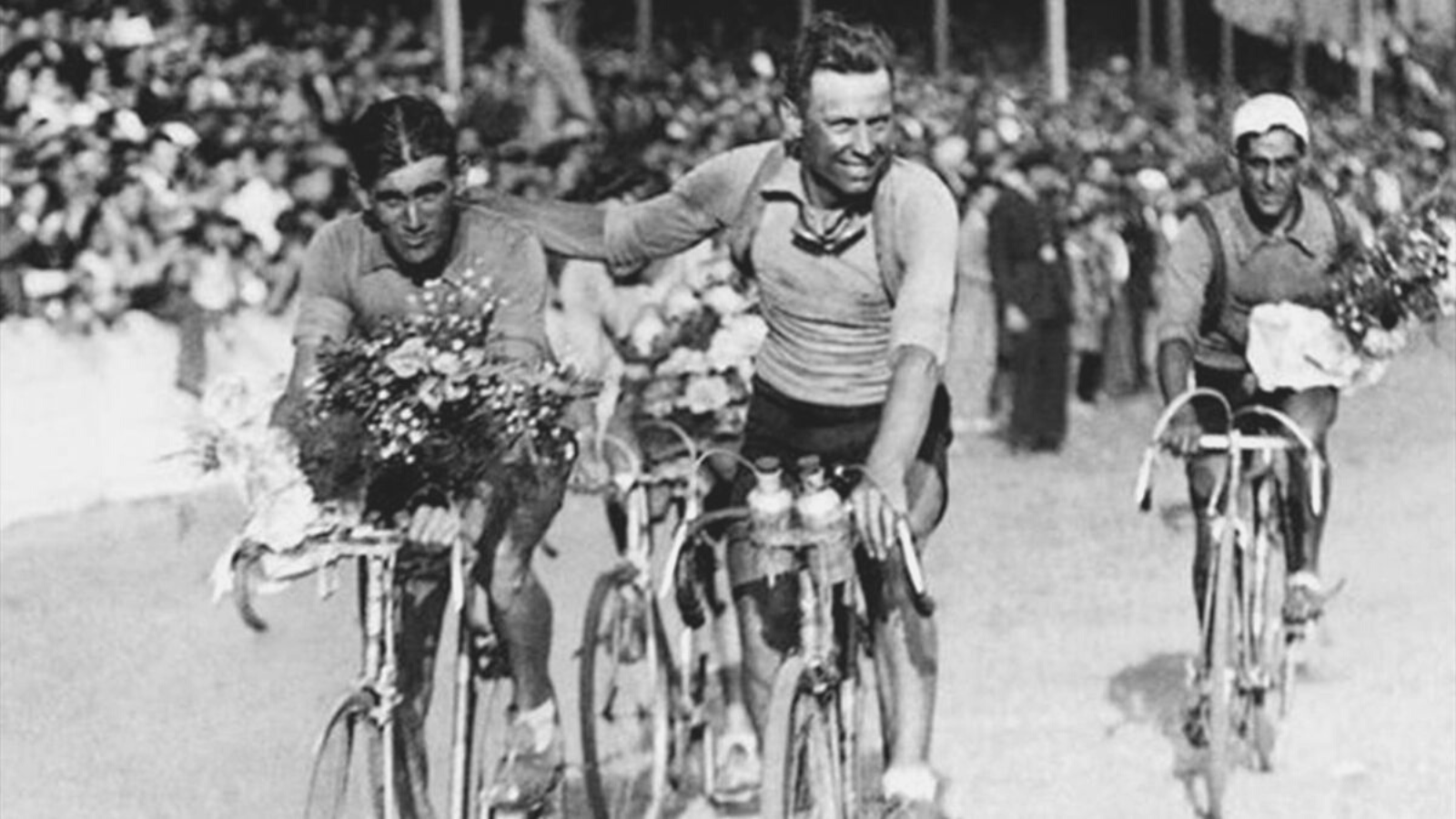 Gustaaf Deloor, the winner of the first Vuelta a Espana with his brother, Alfons Deloor