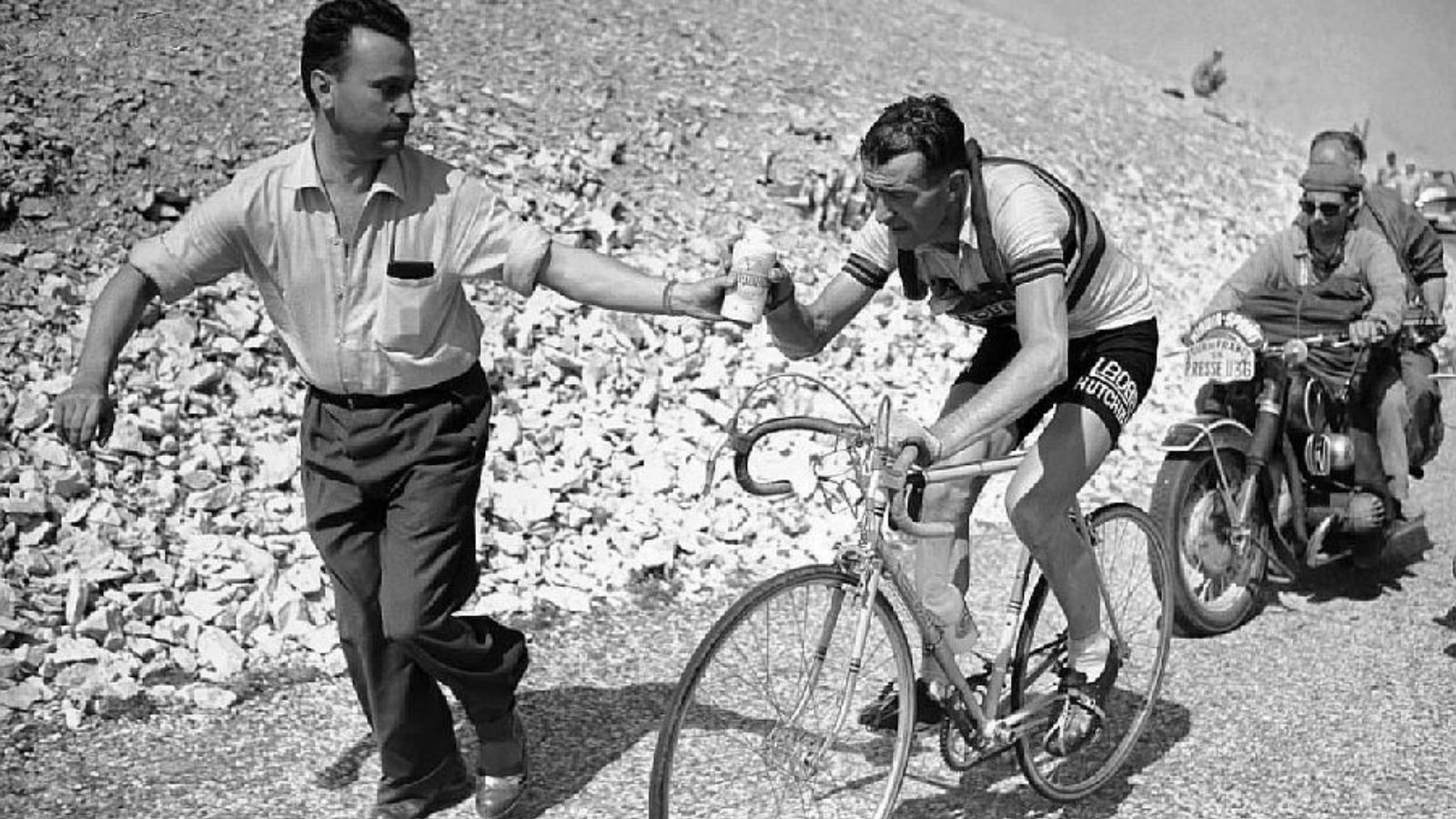 Luison Bobet in Mont Ventoux in 1955