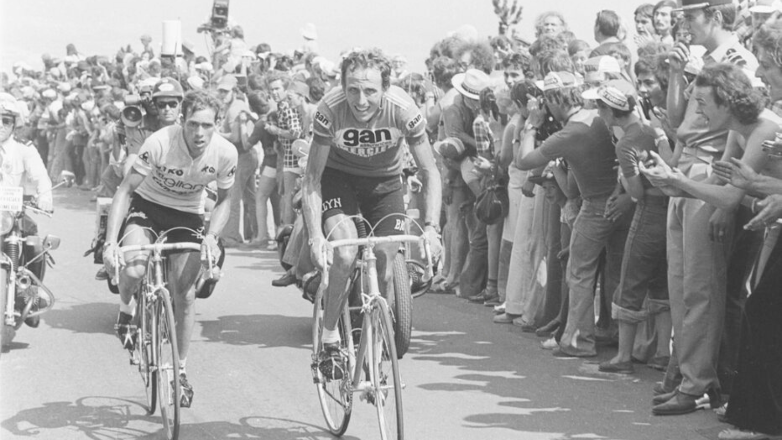 Lucien van Impe and Joop Zoetemelk on the Puy de Dome Tour de France 1976