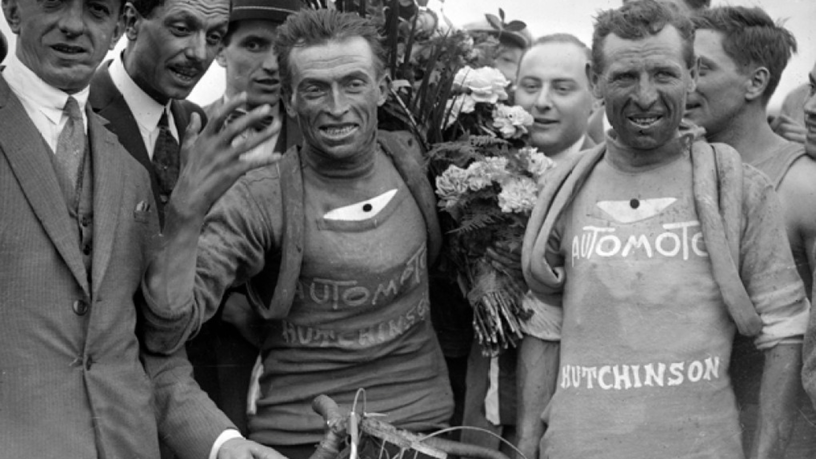 Tour de France winner Ottavio Bottecchia is celebrated