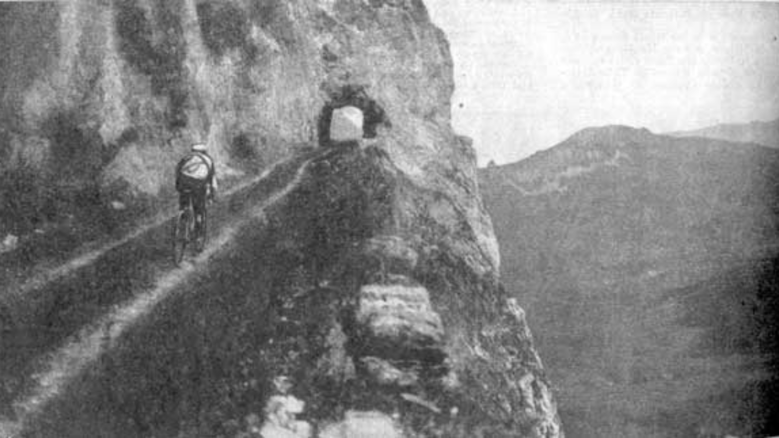 Gustave Garrigou climbing the Aubisque at Tour de France 1911