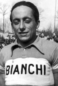 Portrait picture of Italian cyclist Serse Coppi (1923-1951)