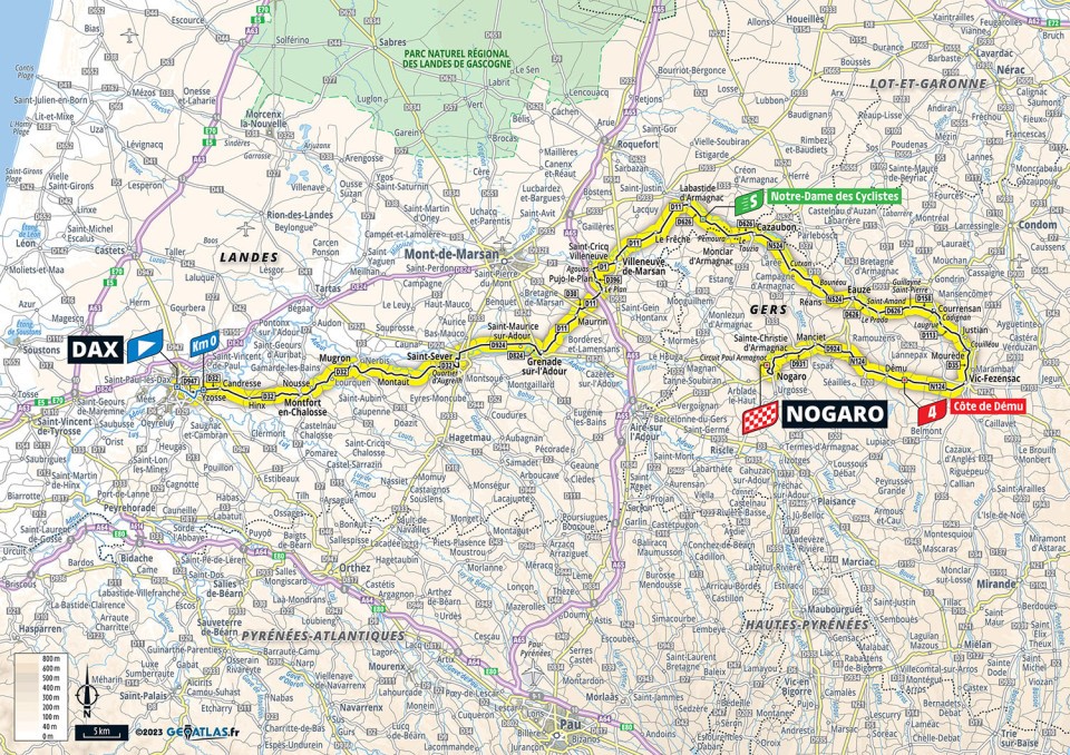 map of tour de france 2023 stage 4