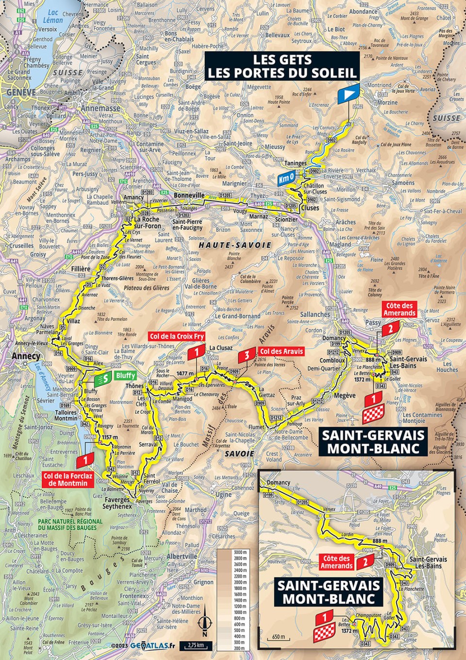 map of tour de france 2023 stage 15