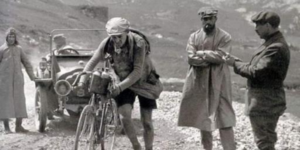 Climbing Col du Tourmalet for the very first time at Tour de France 1910.