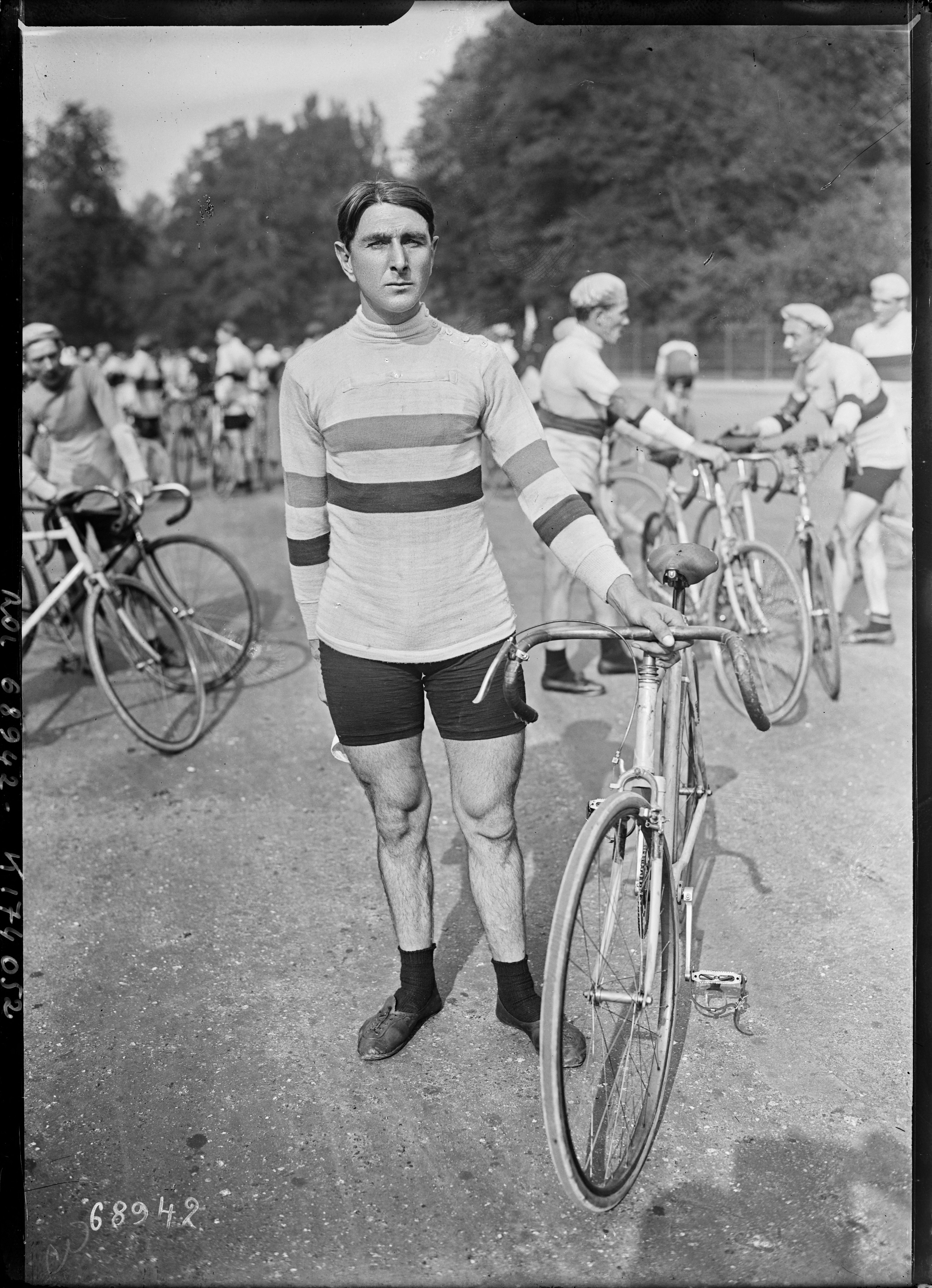 French cyclist Jean Alavoine (1888-1943) in 1921