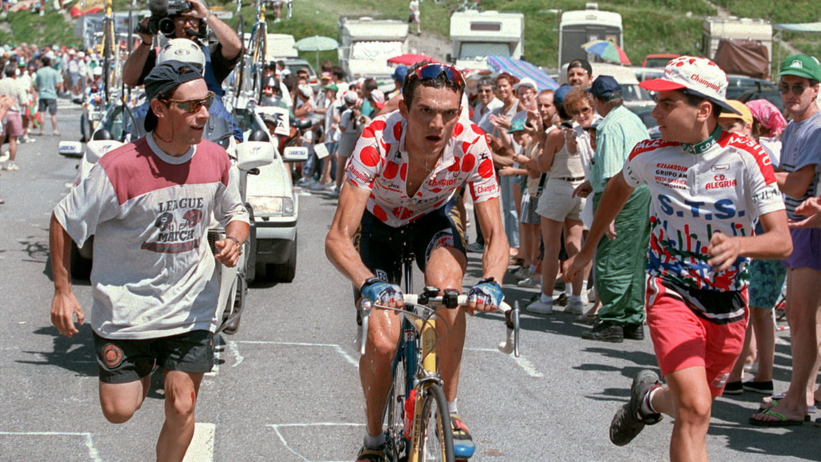 Richard Virenque in the 15th stage of Tour de France 1995