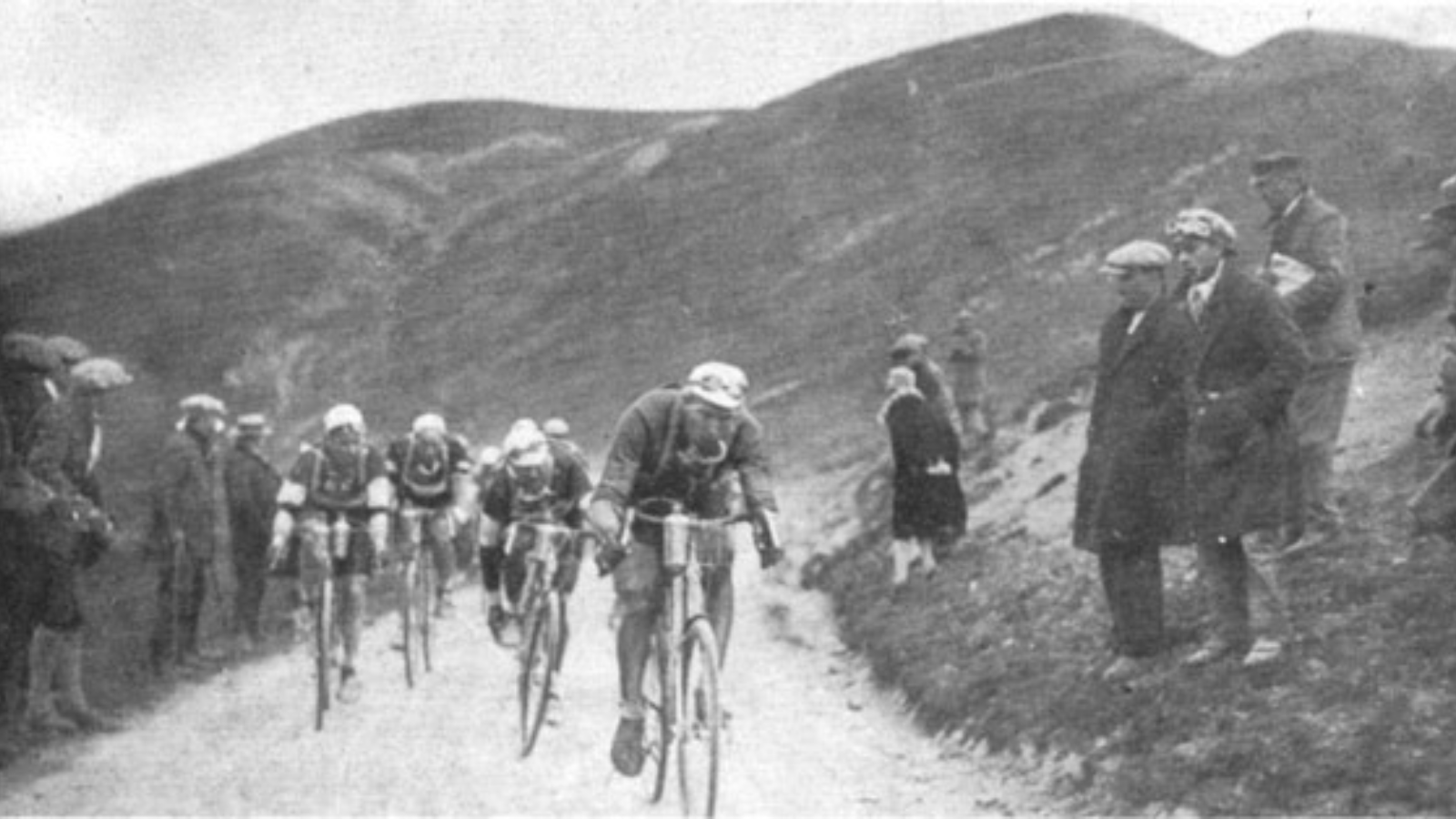 Nicolas Frantz on the Col d'Allos at the Tour de France in 1927