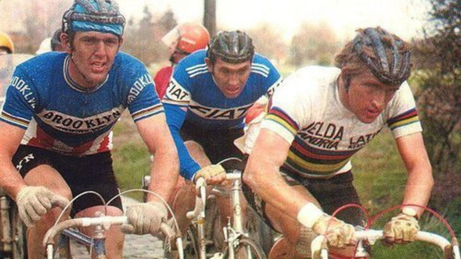 Roger De Vlaeminck, Eddy Merckx and Freddy Maertens were the leading trio of Ronde van Vlaanderen 1977